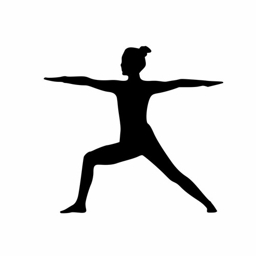 Yoga auto aufkleber - aufkleber, girl