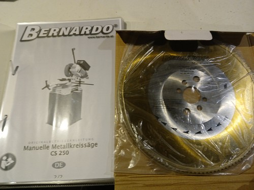 Bernardo sägeblatt neu 250mm - sägeblatt,