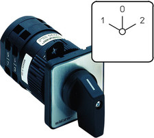 Sälzer M220-61025-219M1 Nockenschalter 20 A 2 x 60 ° Grau Schwarz Hauptschalter