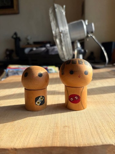 Japanische kokeshi puppe 2er - japanische,
