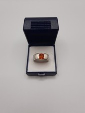 Silberring Oranger Stein 925