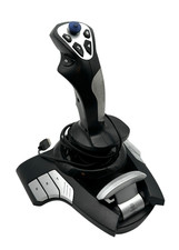 Hama PC Vibration Joystick Outlandish (8-Wege-Rundblickschalter, Schubregler,USB