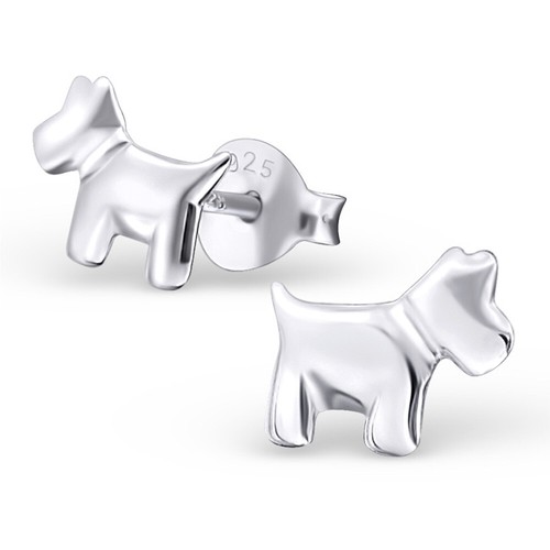 Hund terrier ohrstecker 925 - hund,
