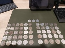 Münzen Konvolut 58 x 5DM Silber (div. und andere) Gedenkmünzen Sammlung /Kapseln