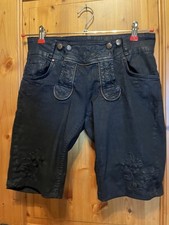 Damen Hängwear Lausmadl Baumwolle Trachtenhose gr 36/38 schwarz neu ohne Etikett