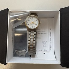 Regent Armbanduhr Titan 5 BAR Wasserdicht Quarz Damen / Herren mit Box