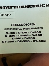 Werkstatthandbuch IHC International Grundmotoren siehe Foto