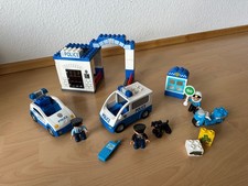 Lego Duplo Polizei Polizeistation Polizeiwache 2 Polizei Autos + Motorrad