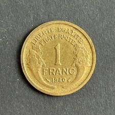 1 Franc 1940 - Republik Frankreich - Liberte Egalite Fraternite #C