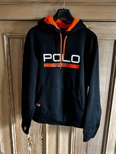 POLO Ralph Lauren HOODIE POLO SPORT Sweatshirt Schwarz Orange Gr L bis XL Herren