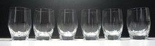 6 Wassergläser geschliffen  Gral Glas Höhe 10cm