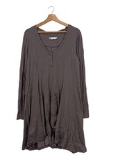 MYRINE ANTWERP Langarmkleid Damen Kleid Gr. DE 40 braun Casual-Look