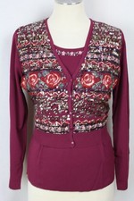 LUXUS Damen Twinset Top+kurze