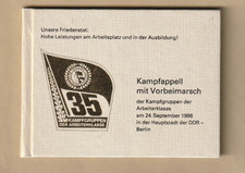 DDR Kampfgruppen Minibuch Parade Kampfappell Berlin 1988 original
