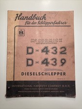 1965 Handbuch Schlepperfahrer MC Cormick D-432 D-439 Schlepper Traktor Oldtimer
