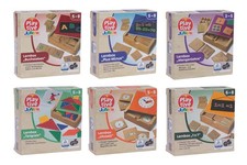 Playtive Lernbox Holz Lernspiele Kinder Vorschule Zahlen Buchstaben Uhrzeit Tier