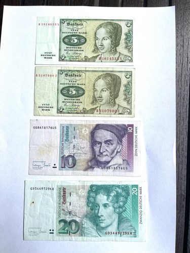 Lot deutsche mark banknoten - deutsche,
