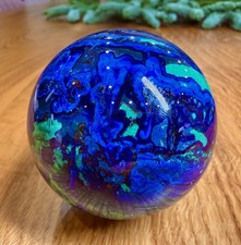 100% Echte Kugel aus Azurit