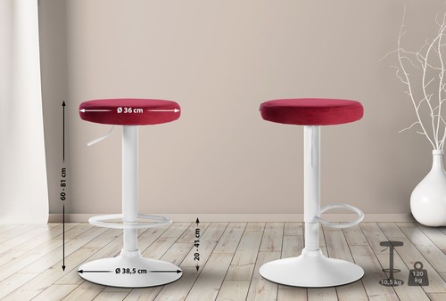 Barhocker ponte samt bezug - barhocker,