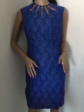 True Vintage Kleid Etuikleid Glitzer Spitze Glanz 60er 70er Jahre Gr. 38