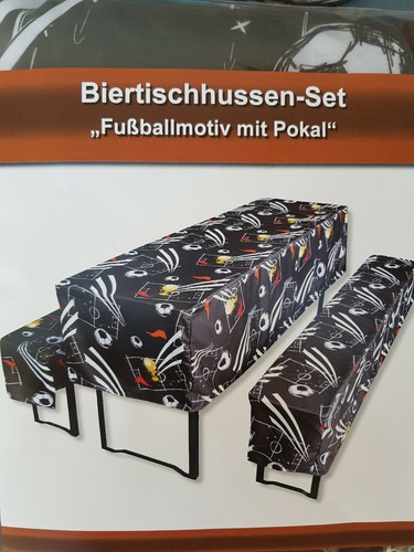 Biertischhussen set fußball - biertischhussen,