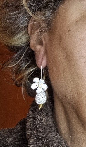 Blumen ohrringe zwei eins - blumen, zwei-in-eins