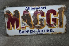 Original Altes Emailschild