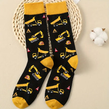 Kindersocken Bagger Baustelle
