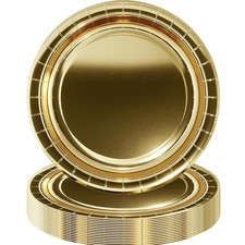 Partygeschirr Gold 16 Stück