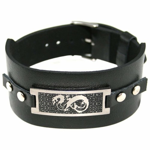 Lederarmband edelstahl - lederarmband,