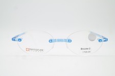 Kinderbrille SWISSFLEX Brucke 2 1705 HARIBO Blau Rot Randlos Brillengestell Neu