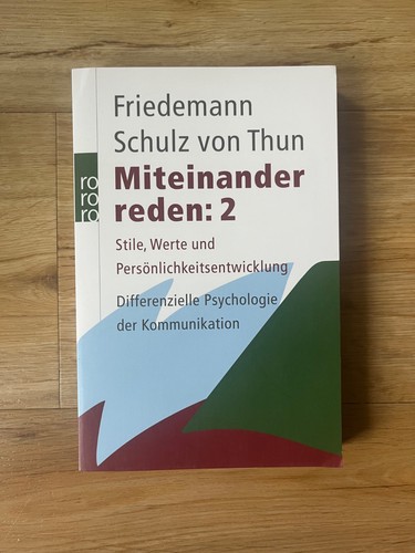 Miteinander reden stile - reden, 2: