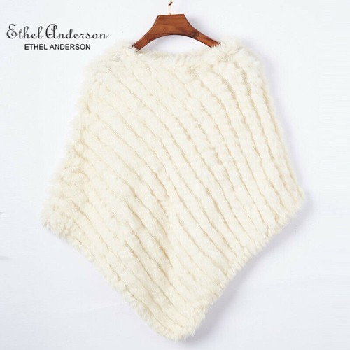 Echt kaninchenfell poncho für - poncho,