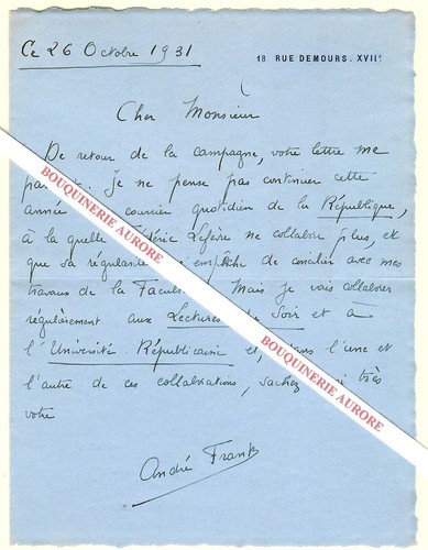 Signierter autogrammbrief von - signierter,