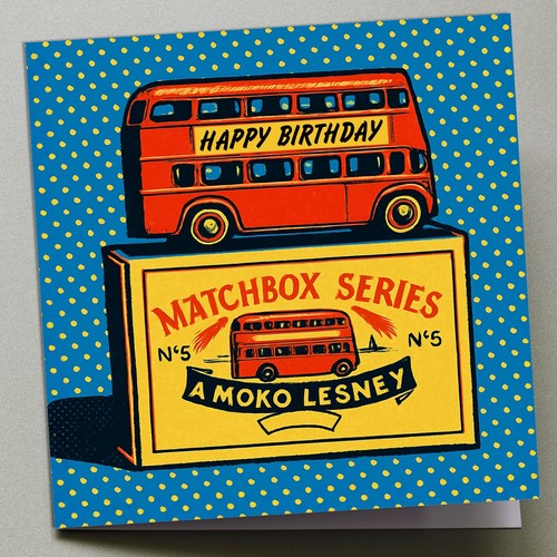 Geburtstagskarte matchbox - geburtstagskarte,