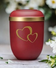 Bio Urne Naturstoff  Gratis Versand Zertifikat Biourne Top Bestatter Rot