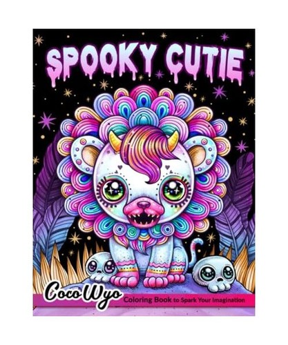 Spooky cutie adult coloring - spooky, cutie: