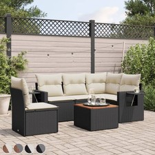 6-tlg. Terrassen-Set Rattan