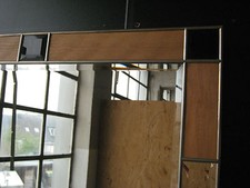 Wandspiegel mit Bleiverglasung