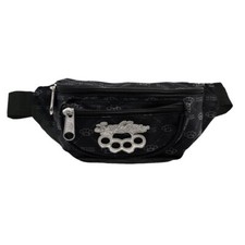 Spaß Kostet Bauchtasche Schlagring schwarz Gürteltasche No Fight No Glory Druck
