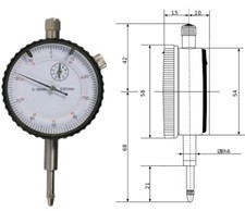 Messuhr 0-10 mm, Auflösung