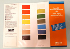 Das LADA Automobil Programm 1985, Typen, Preise,  Ausstattung, Farben