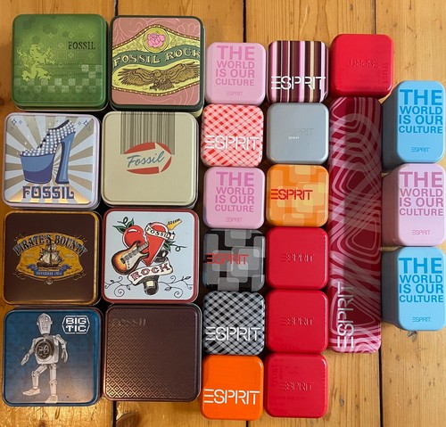 25x fossil esprit blechdosen - &,