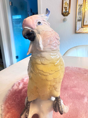 Porzellanfigur kakadu - porzellanfigur,