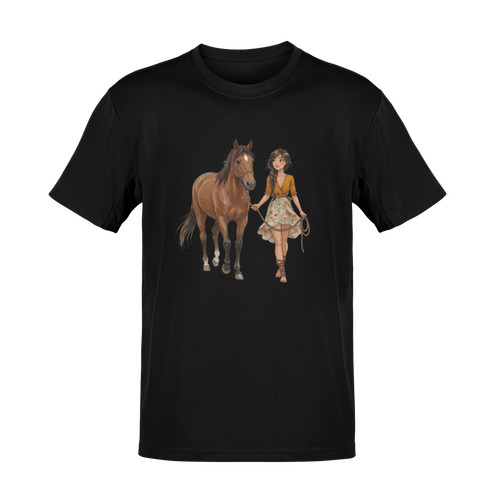 Shirt pferdemädchen - t-shirt,