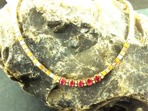 Collier mit rubinen - 1,