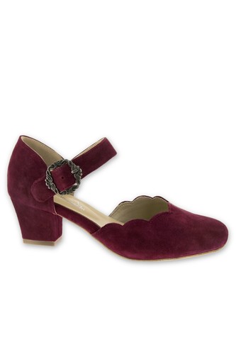 Trachtenpumps burgund