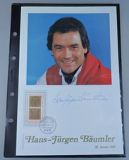 Handschriftliches Autogramm Hans-Jürgen Bäumler Philswiss 1986 (112150)