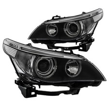 Scheinwerfer Xenon Set Satz für BMW 5-er E60 E61 Bj. 05-07 D1S/H7 inkl. Motoren