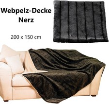 NEU Wohndecke Webpelz Nerz